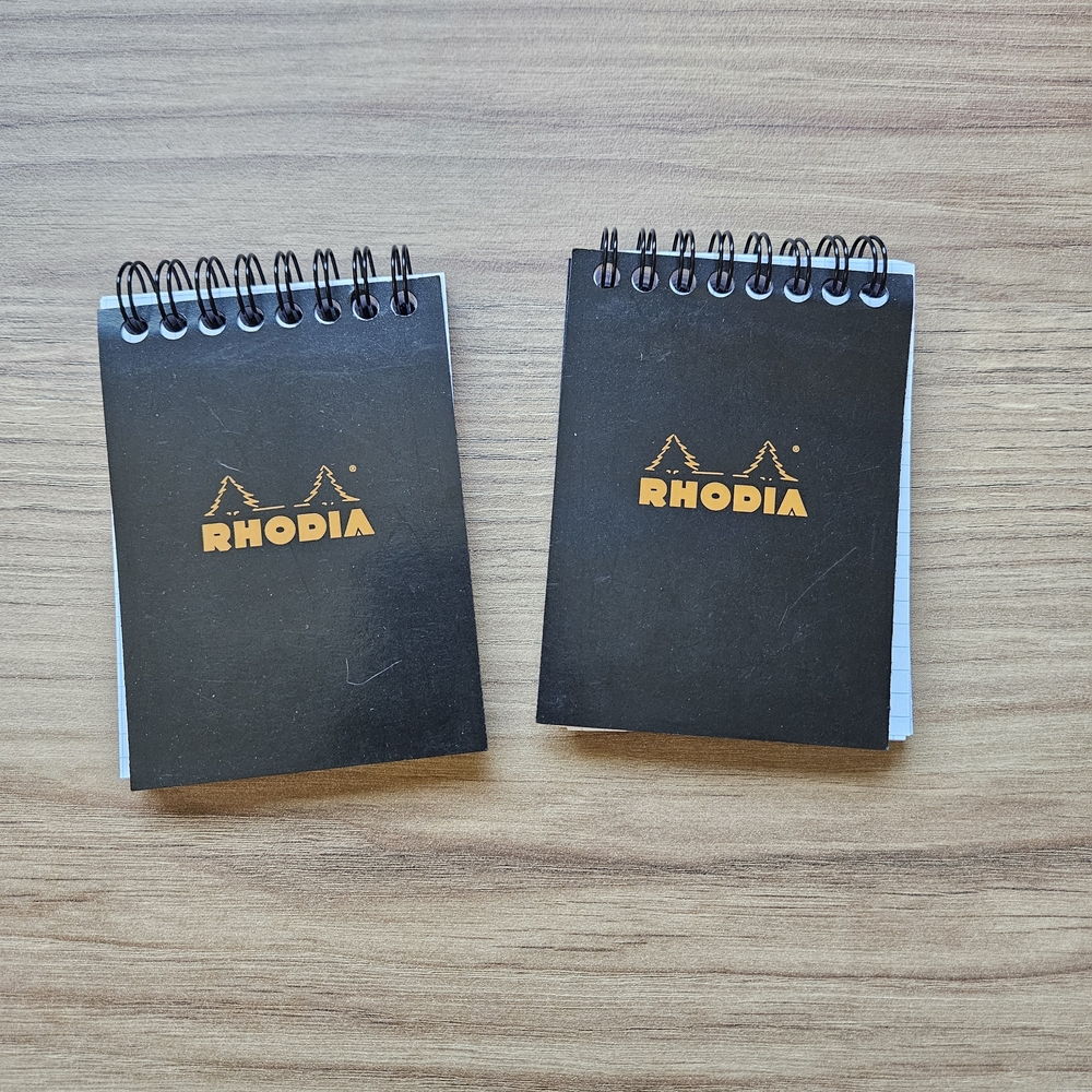 🔥4/$20 Rhodia Mini Spiral Notepads Memo Pads with Grid Paper - Picture 2 of 5